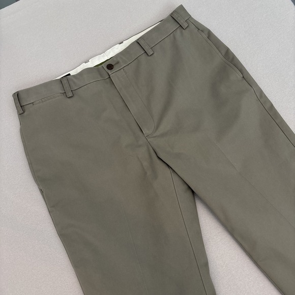 Orvis Other - NEW Orvis 38x32 TAUPE STRETCH Twill Pants Mens Flat Front Straight Leg FAST Ship